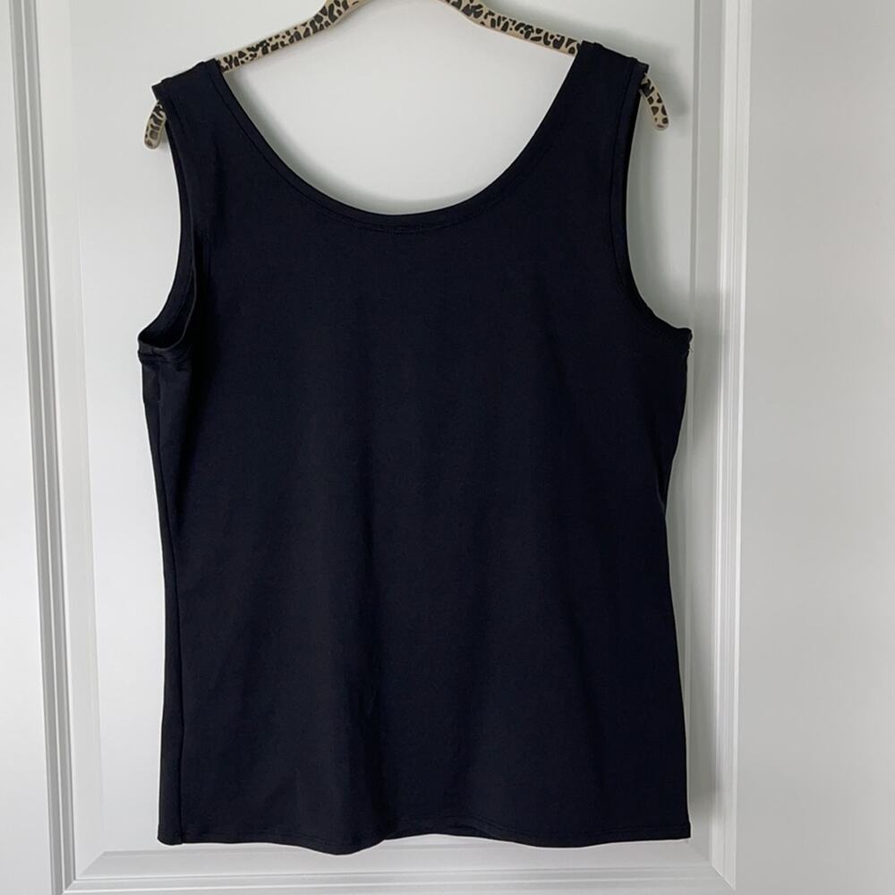 Investments 3/4 Sleeve Geometric Design Cardigan and Black Knit Tank, Ladies XL - Picture 9 of 12